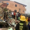 Hiện trường vụ sập nhà. (Nguồn: ripplesnigeria.com) 