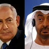 Thủ tướng Israel Benjamin Netanyahu (trái) và Thái tử Abu Dhabi Mohammed Bin Zayed. (Nguồn: AFP/TTXVN) 