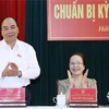 Thủ tướng Nguyễn Xuân Phúc tại buổi tiếp xúc cử tri trước Kỳ họp thứ 10, Quốc hội khóa XIV. (Ảnh: Thống Nhất/TTXVN) 