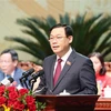 Ông Vương Đình Huệ, Ủy viên Bộ Chính trị, Bí thư Thành ủy Hà Nội. (Ảnh: Phương Hoa/TTXVN) 