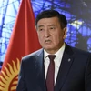 Tổng thống Kyrgyzstan Sooronbay Jeenbekov tới dự một hội nghị của Liên minh châu Âu ở Brussels, Bỉ. (Nguồn: AFP/TTXVN) 