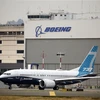 Máy bay Boeing 737 MAX chuẩn bị thực hiện chuyến bay kiểm tra tại nhà máy của Boeing ở Seattle, Washington, Mỹ, ngày 30/9/2020. (Nguồn: AFP/TTXVN) 