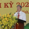 Ông Ngô Chí Cường đắc cử Bí thư Tỉnh ủy Trà Vinh nhiệm kỳ 2020-2025. (Ảnh: Thanh Hòa/TTXVN) 