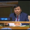 Đại sứ Đặng Đình Quý phát biểu tại một phiên họp. (Ảnh: Khắc Hiếu/TTXVN) 