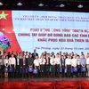 Hơn 120 doanh nghiệp trên địa bàn Hải Phòng tham gia ủng hộ đồng bào miền Trung. (Ảnh: Minh Thu/TTXVN) 