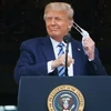 Tổng thống Mỹ Donald Trump tại cuộc vận động tranh cử ở Washington, DC ngày 10/10/2020. (Nguồn: AFP/TTXVN) 