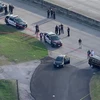 Cảnh sát điều tra tại hiện trường vụ xả súng tại North Houston, Mỹ ngày 9/11/2020. (Nguồn: Fox26/TTXVN) 