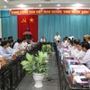 Hình ảnh Đoàn công tác TTXVN làm việc tại tỉnh Bến Tre