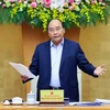 Thủ tướng Nguyễn Xuân Phúc phát biểu kết luận tại buổi làm việc. (Ảnh: Thống Nhất/TTXVN) 