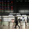 Các chuyến bay quốc tế đều bị hủy do dịch COVID-19 tại sân bay Narita ở Chiba, Nhật Bản ngày 7/4/2020. (Nguồn: AFP/TTXVN) 