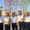 [Photo] Đoàn công tác Vùng 2 Hải quân chúc Tết Nhà giàn DK1 và Côn Đảo