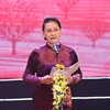 Chủ tịch Quốc hội Nguyễn Thị Kim Ngân phát biểu tại Chương trình Sức mạnh nhân đạo 2021. (Ảnh: Trọng Đức/TTXVN)
