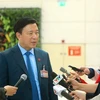 Bí thư Tỉnh ủy Hải Dương Phạm Xuân Thăng trả lời phỏng vấn. (Nguồn: TTXVN) 