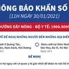 [infographics] Thông báo khẩn số 30 liên quan đến Hải Dương và Hà Nội