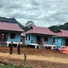 Nhà mới cho đồng bào vùng bị sạt lở núi xã Trà Leng. (Ảnh: Trần Tĩnh/TTXVN) 