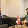 Đại sứ Peru tại Việt Nam Augusto Morelli trả lời phỏng vấn phóng viên TTXVN. (Ảnh: TTXVN phát) 