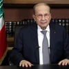 Tổng thống Liban Michel Aoun phát biểu tại Beirut, Liban, ngày 17/3/2021. (Nguồn: AFP/TTXVN) 