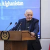 Tổng thống Afghanistan Ashraf Ghani phát biểu tại một sự kiện ở Kabul ngày 23/2/2021. (Nguồn: AFP/TTXVN) 