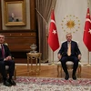 Tổng thống Thổ Nhĩ Kỳ Recep Tayyip Erdogan (phải) và Tổng Thư ký Tổ chức Hiệp ước Bắc Đại Tây Dương (NATO) Jens Stoltenberg. (Nguồn: Reuters) 