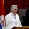 Ông Miguel Díaz-Canel Bermúdez tại Đại hội Đảng Cộng sản Cuba lần thứ VIII ở La Habana, ngày 18/4/2021. (Nguồn: AFP/TTXVN) 