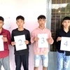 Các đối tượng liên quan đến vụ án giết người xảy ra vào tối 23/4/2021 ở xã Xuân Hưng, huyện Xuân Lộc. (Nguồn: TTXVN phát) 