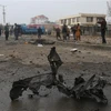 Hiện trường một vụ nổ bom ở Kabul, Afghanistan. (Nguồn: THX/TTXVN) 