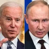 Tổng thống Mỹ Joe Biden (trái) và Tổng thống Nga Vladimir Putin. (Nguồn: AFP/TTXVN) 