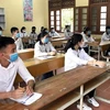 Thí sinh dự thi tốt nghiệp Trung học phổ thông năm 2020. (Ảnh: Quang Cường/TTXVN) 