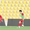 Hình ảnh đội tuyển Việt Nam tập luyện, làm quen sân Zabeel