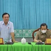 Bộ Trưởng bộ Nông nghiệp và Phát triển Nông thôn Lê Minh Hoan phát biểu tại buổi làm việc. (Ảnh: Công Mạo/TTXVN) 