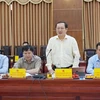 Ông Huỳnh Thành Đạt, Bộ trưởng Bộ Khoa học và Công nghệ, làm Chủ tịch Hội đồng cấp Nhà nước xét tặng Giải thưởng Hồ Chí Minh, Giải thưởng Nhà nước về khoa học và công nghệ đợt 6. (Ảnh: Thanh Thủy/TTXVN) 