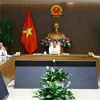Phó Thủ tướng Lê Văn Thành chủ trì hội nghị. (Ảnh: Nguyễn Điệp/TTXVN) 