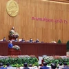 [Photo] Chủ tịch nước tại Kỳ họp lần thứ nhất, Quốc hội Lào khóa IX