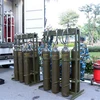 Quân đội triển khai trạm sản xuất ôxy lưu động sẵn sàng hỗ trợ Thành phố Hồ Chí Minh. (Ảnh: Xuân Khu/TTXVN) 