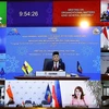 Phiên họp của Ủy ban Tổ chức Đại hội đồng AIPA-42 diễn ra dưới hình thức trực tuyến. (Ảnh: Nguyễn Điệp/TTXVN) 