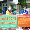 Người dân huyện Xuân Lộc quyết tâm khóa chặt và giữ vững vùng xanh. (Ảnh: TTXVN phát) 