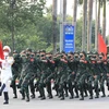 Đội tuyển Quân đội Việt Nam tại lễ khai mạc. (Ảnh: Trọng Đức/TTXVN) 