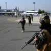Lực lượng đặc nhiệm Badri của Taliban được triển khai tại sân bay ở Kabul, Afghanistan, ngày 31/8/2021. (Ảnh: AFP/TTXVN) 