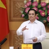 Thủ tướng Phạm Minh Chính phát biểu kết luận buổi làm việc với các doanh nghiệp châu Âu tại Việt Nam. (Ảnh: Dương Giang/TTXVN) 