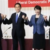 Các ứng cử viên tranh cử chức Chủ tịch đảng Dân chủ tự do cầm quyền Nhật Bản (từ trái sang) gồm Bộ trưởng Cải cách hành chính Taro Kono, cựu Bộ trưởng Ngoại giao Fumio Kishida, cựu Bộ trưởng Nội vụ và truyền thông Sanae Takaichi và quyền Tổng Thư ký Điều 
