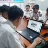 Cán bộ, chiến sỹ và đoàn viên, thanh niên Hải đội 102 tham gia Cuộc thi Tìm hiểu Luật Cảnh sát biển Việt Nam. (Nguồn: canhsatbien.vn) 