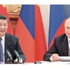 Tổng thống Nga Vladimir Putin và Tổng Bí thư Trung Quốc Tập Cận Bình. (Nguồn: AFP) 
