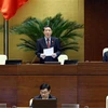 Phó Chủ tịch Quốc hội Nguyễn Đức Hải điều hành phiên họp. (Ảnh: Phạm Kiên/TTXVN) 