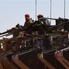 Binh sỹ Pháp tham gia chiến dịch truy quét phiến quân ở Madama, khu vực giáp giới với Libya. (Ảnh: AFP/TTXVN) 