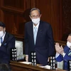  Tân Chủ tịch Hạ viện Nhật Bản Hosoda Hiroyuki (giữa) phát biểu tại phiên họp toàn thể của Quốc hội Nhật Bản ở Tokyo. (Ảnh: Kyodo/TTXVN) 