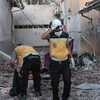 Hiện trường một vụ tấn công ở Syria. (Ảnh: AFP/TTXVN) 