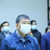 Bị cáo Nguyễn Quốc Anh, cựu Giám đốc Bệnh viện Bạch Mai tại phiên tòa. (Ảnh: Văn Điệp/TTXVN) 