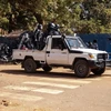 Lực lượng an ninh Burkina Faso tuần tra tại thủ đô Ouagadougou ngày 22/1/2022. (Ảnh: AFP/TTXVN) 