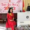 Đại sứ Việt Nam tại Italy Nguyễn Thị Bích Huệ phát biểu tại Xuân quê hương 2022. (Ảnh: Hải Linh/TTXVN) 
