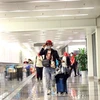 Hành khách trở về Việt Nam tại sân bay quốc tế Nội Bài. (Ảnh: Huy Hùng/TTXVN) 
